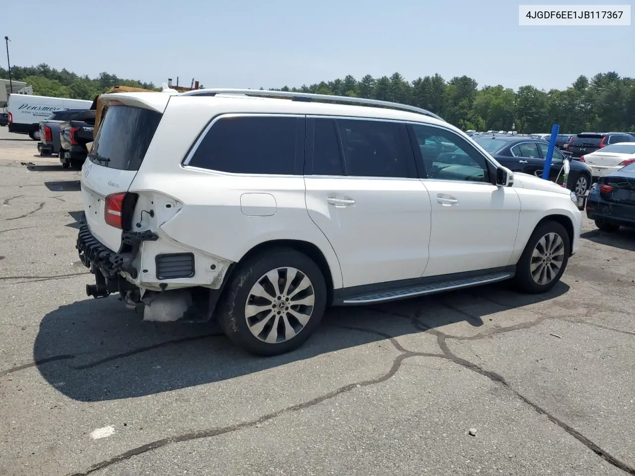 2018 Mercedes-Benz Gls 450 4Matic VIN: 4JGDF6EE1JB117367 Lot: 59799195