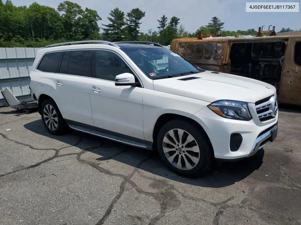 2018 Mercedes-Benz Gls 450 4Matic VIN: 4JGDF6EE1JB117367 Lot: 59799195
