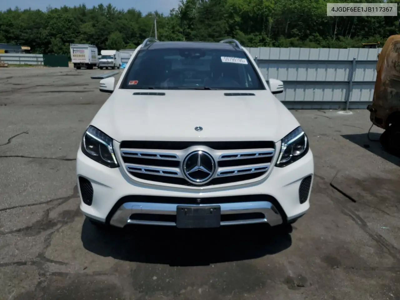 2018 Mercedes-Benz Gls 450 4Matic VIN: 4JGDF6EE1JB117367 Lot: 59799195