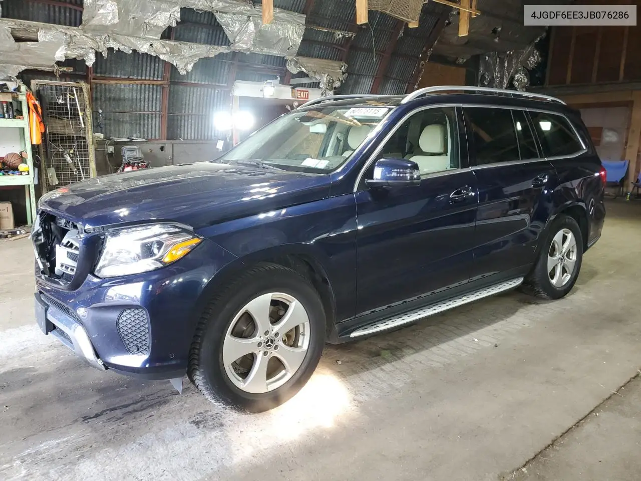 2018 Mercedes-Benz Gls 450 4Matic VIN: 4JGDF6EE3JB076286 Lot: 60173115