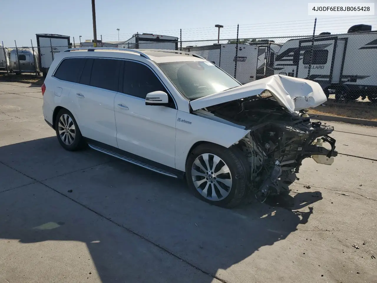 2018 Mercedes-Benz Gls 450 4Matic VIN: 4JGDF6EE8JB065428 Lot: 60571055
