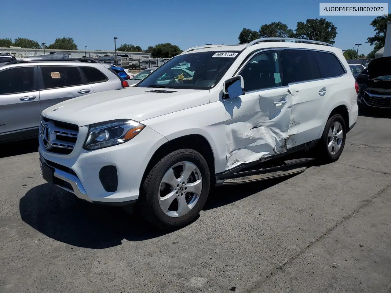 2018 Mercedes-Benz Gls 450 4Matic VIN: 4JGDF6EE5JB007020 Lot: 60976055