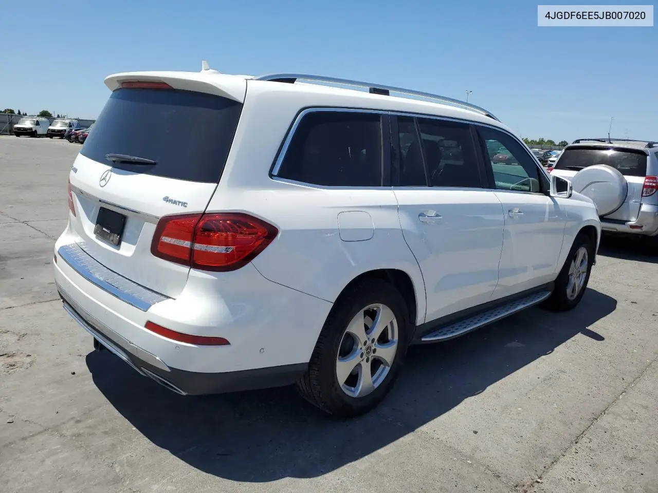 2018 Mercedes-Benz Gls 450 4Matic VIN: 4JGDF6EE5JB007020 Lot: 60976055