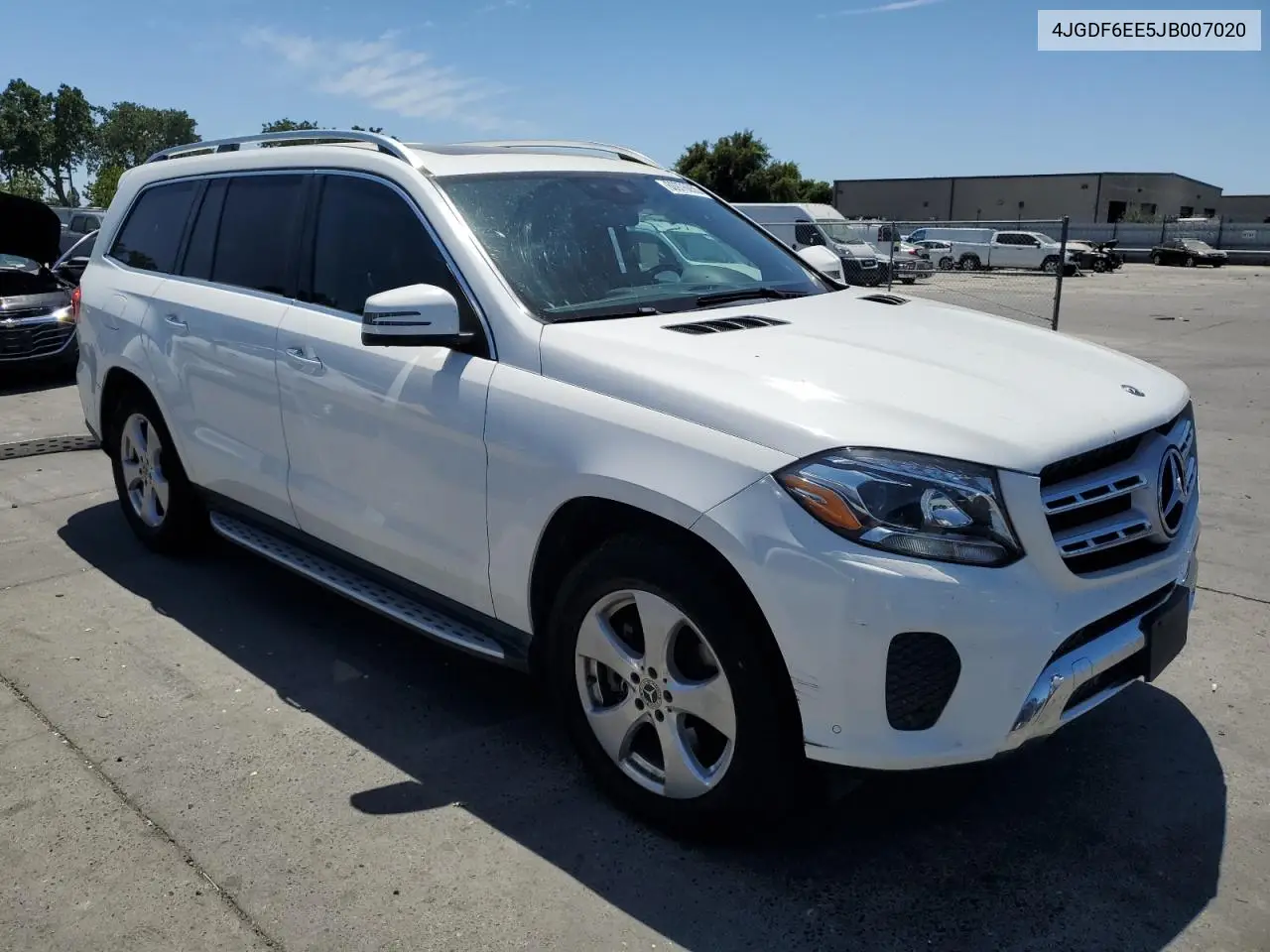 2018 Mercedes-Benz Gls 450 4Matic VIN: 4JGDF6EE5JB007020 Lot: 60976055