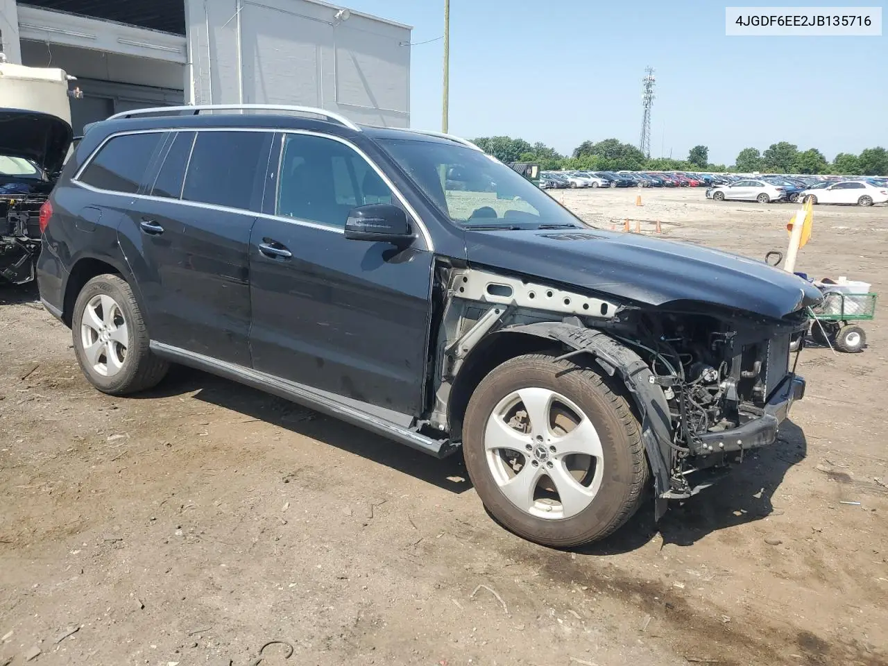 2018 Mercedes-Benz Gls 450 4Matic VIN: 4JGDF6EE2JB135716 Lot: 61149405