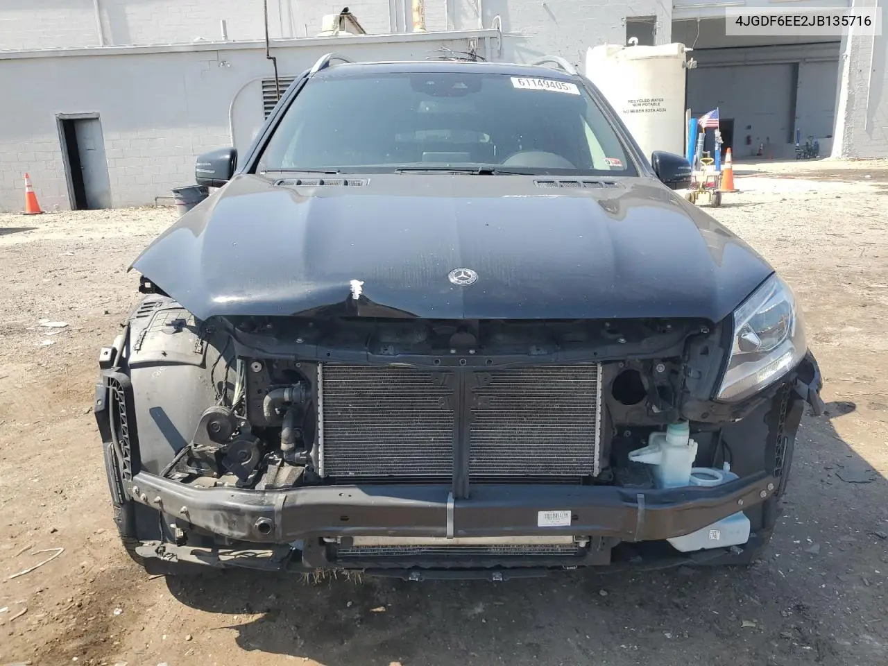 2018 Mercedes-Benz Gls 450 4Matic VIN: 4JGDF6EE2JB135716 Lot: 61149405
