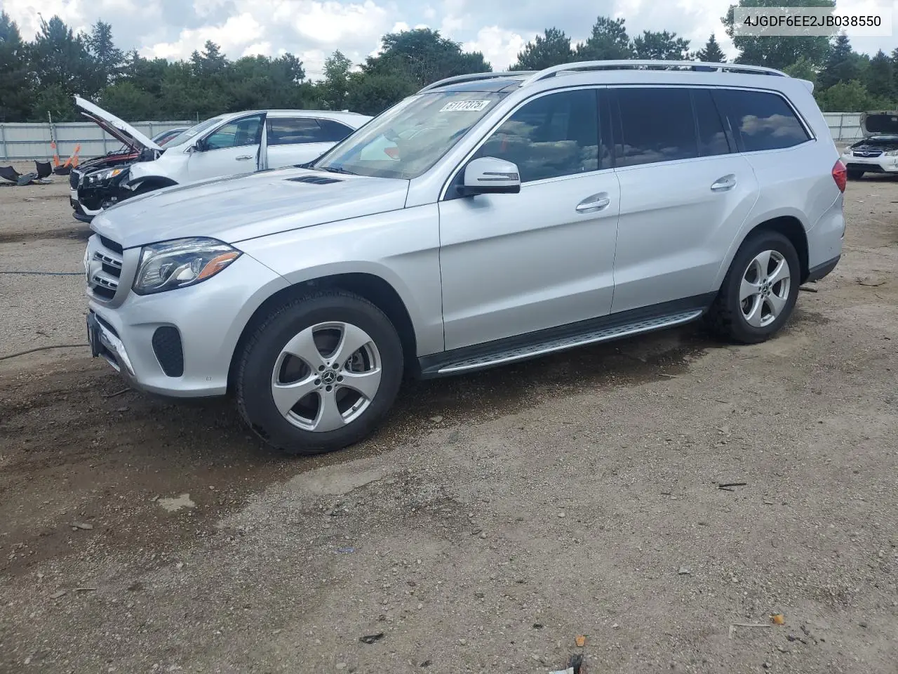 2018 Mercedes-Benz Gls 450 4Matic VIN: 4JGDF6EE2JB038550 Lot: 61177375