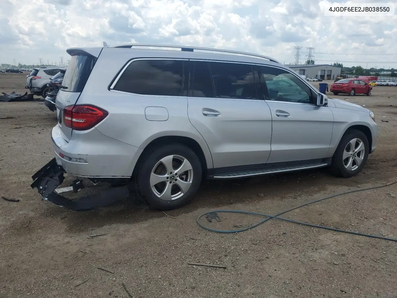 2018 Mercedes-Benz Gls 450 4Matic VIN: 4JGDF6EE2JB038550 Lot: 61177375