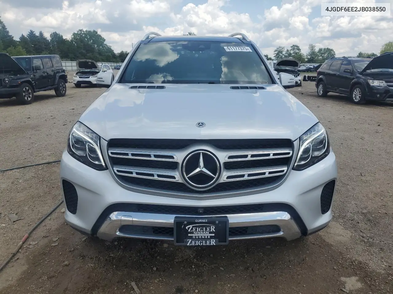2018 Mercedes-Benz Gls 450 4Matic VIN: 4JGDF6EE2JB038550 Lot: 61177375