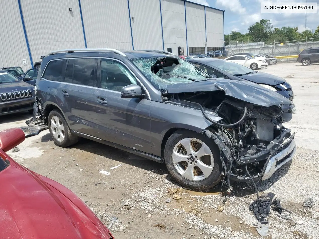 2018 Mercedes-Benz Gls 450 4Matic VIN: 4JGDF6EE1JB095130 Lot: 61386595