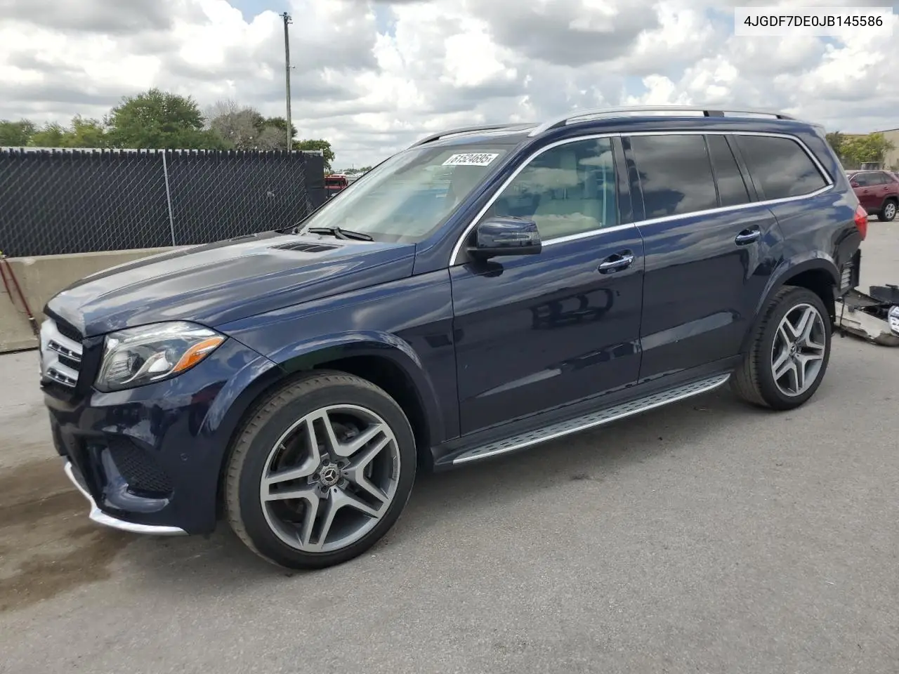 2018 Mercedes-Benz Gls 550 4Matic VIN: 4JGDF7DE0JB145586 Lot: 61524695