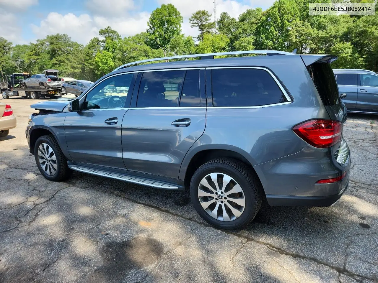 2018 Mercedes-Benz Gls 450 4Matic VIN: 4JGDF6EE5JB082414 Lot: 61671045