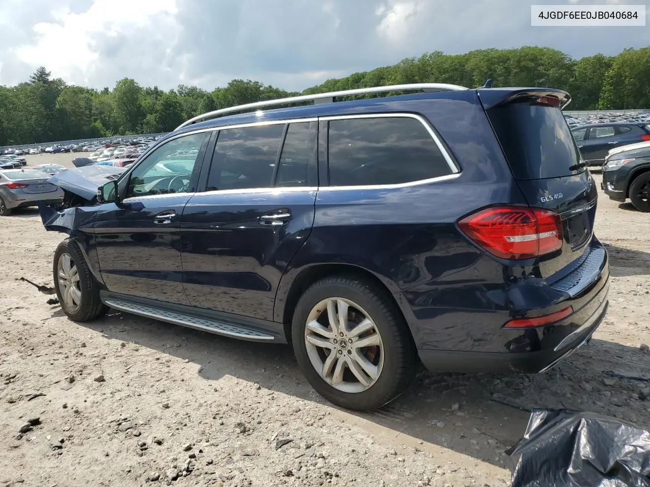 2018 Mercedes-Benz Gls 450 4Matic VIN: 4JGDF6EE0JB040684 Lot: 61800415