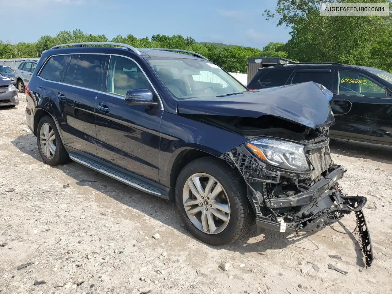2018 Mercedes-Benz Gls 450 4Matic VIN: 4JGDF6EE0JB040684 Lot: 61800415