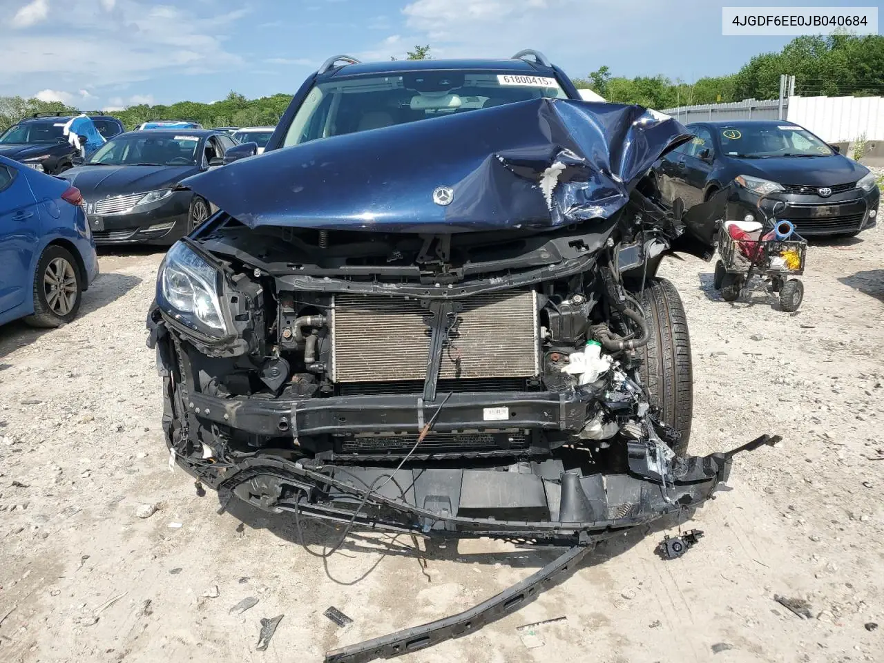 2018 Mercedes-Benz Gls 450 4Matic VIN: 4JGDF6EE0JB040684 Lot: 61800415