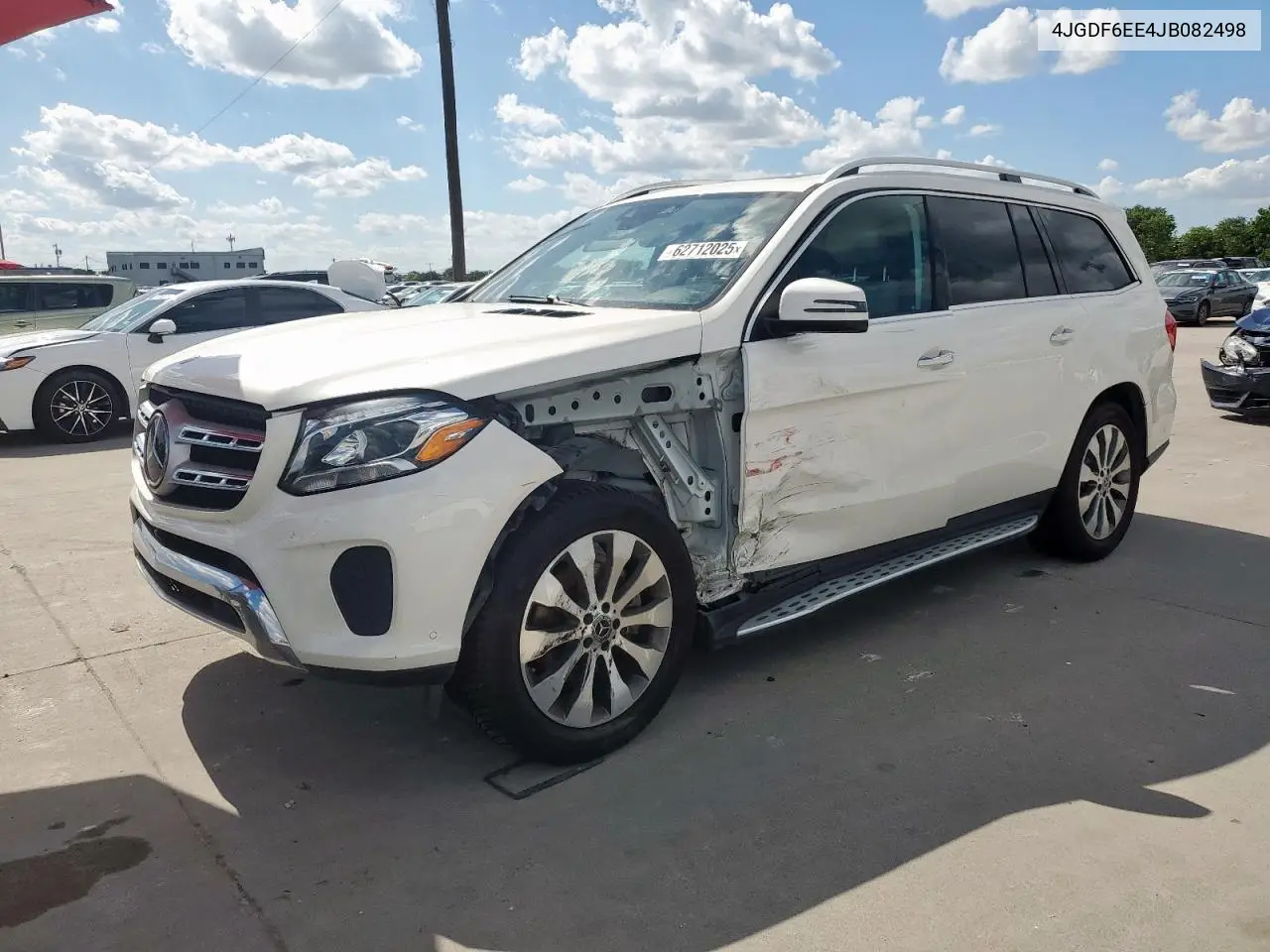 2018 Mercedes-Benz Gls 450 4Matic VIN: 4JGDF6EE4JB082498 Lot: 62712025
