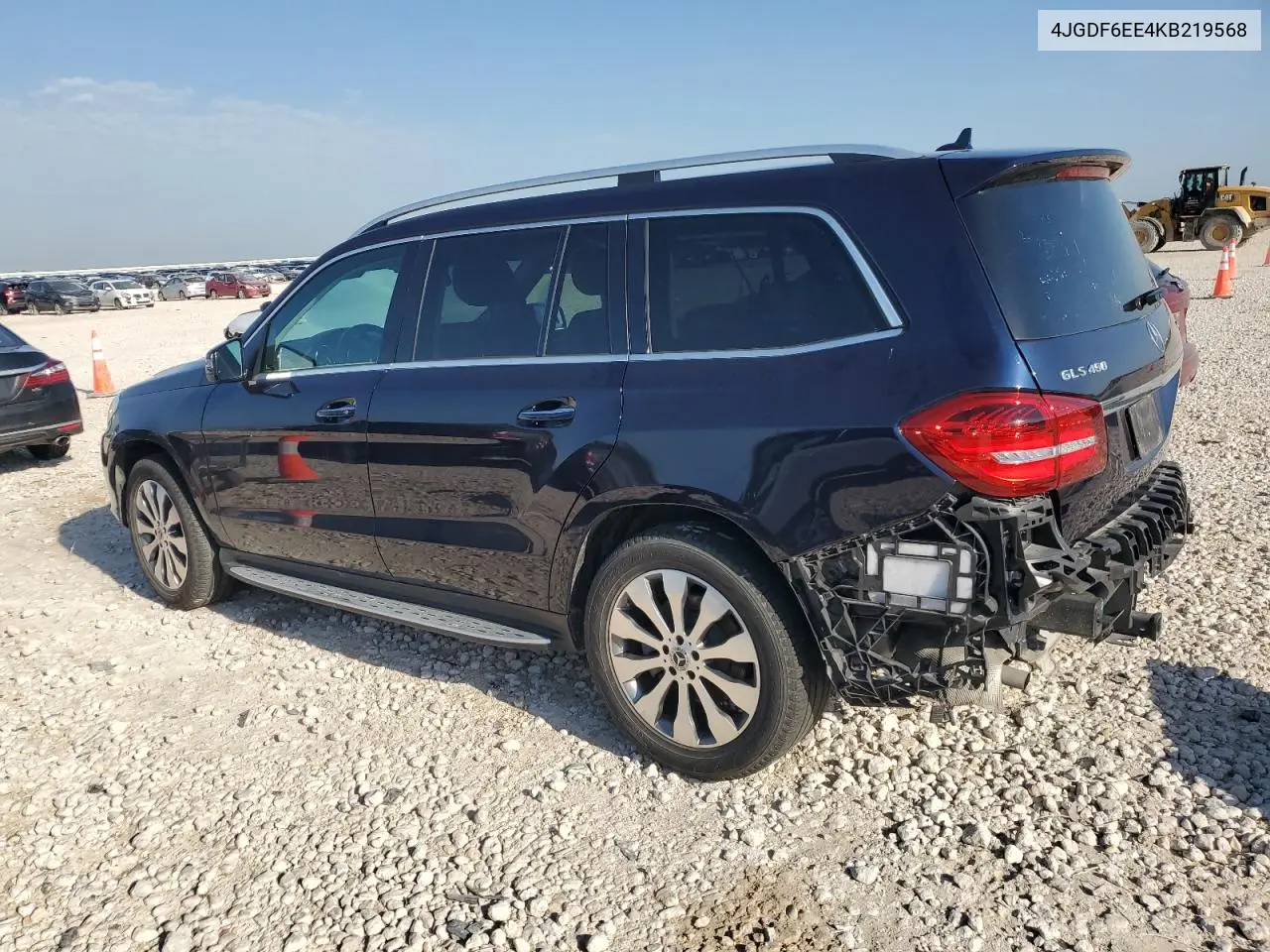 2019 Mercedes-Benz Gls 450 4Matic VIN: 4JGDF6EE4KB219568 Lot: 54241705
