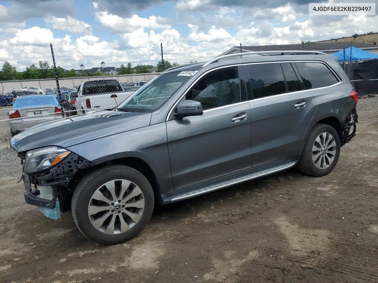 2019 Mercedes-Benz Gls 450 4Matic VIN: 4JGDF6EE2KB229497 Lot: 54791425
