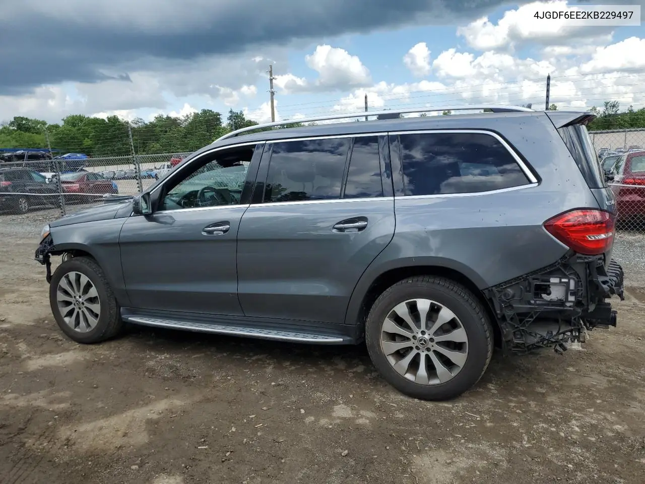 2019 Mercedes-Benz Gls 450 4Matic VIN: 4JGDF6EE2KB229497 Lot: 54791425
