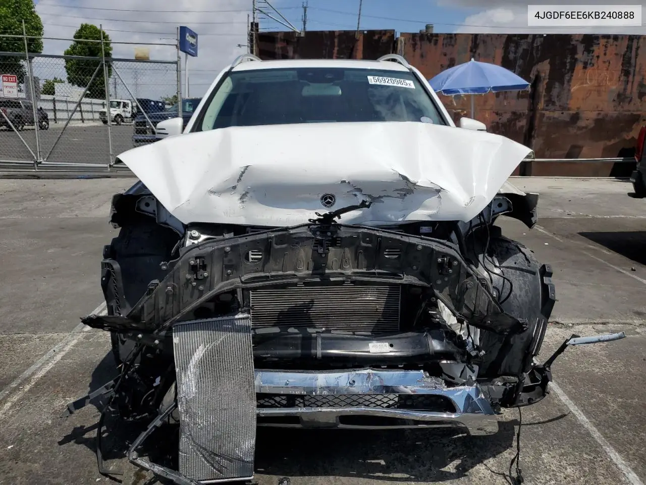 2019 Mercedes-Benz Gls 450 4Matic VIN: 4JGDF6EE6KB240888 Lot: 56920985