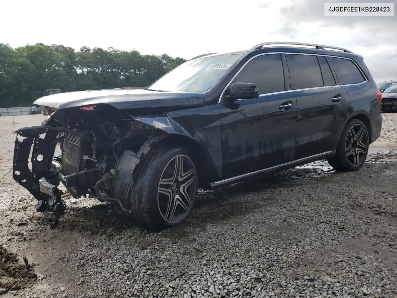 2019 Mercedes-Benz Gls 450 4Matic VIN: 4JGDF6EE1KB228423 Lot: 58850685