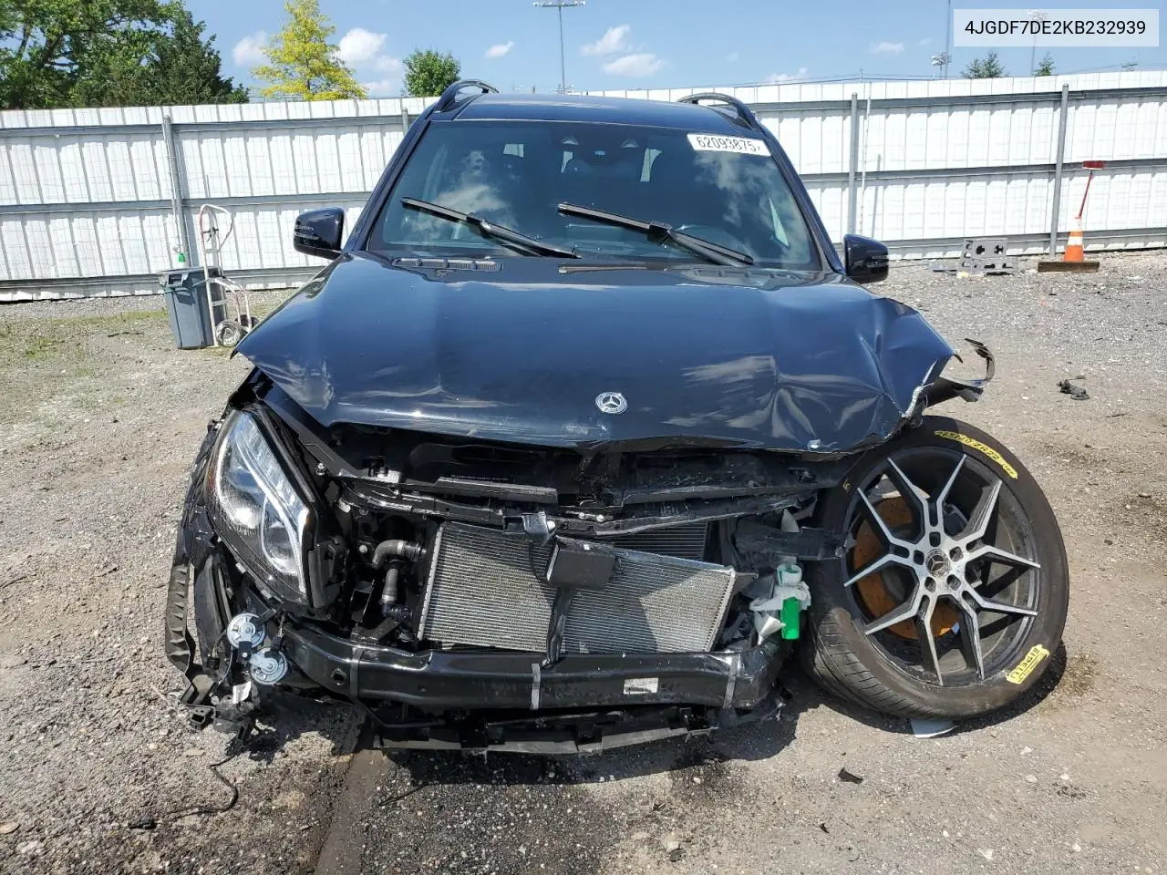 2019 Mercedes-Benz Gls 550 4Matic VIN: 4JGDF7DE2KB232939 Lot: 62093875