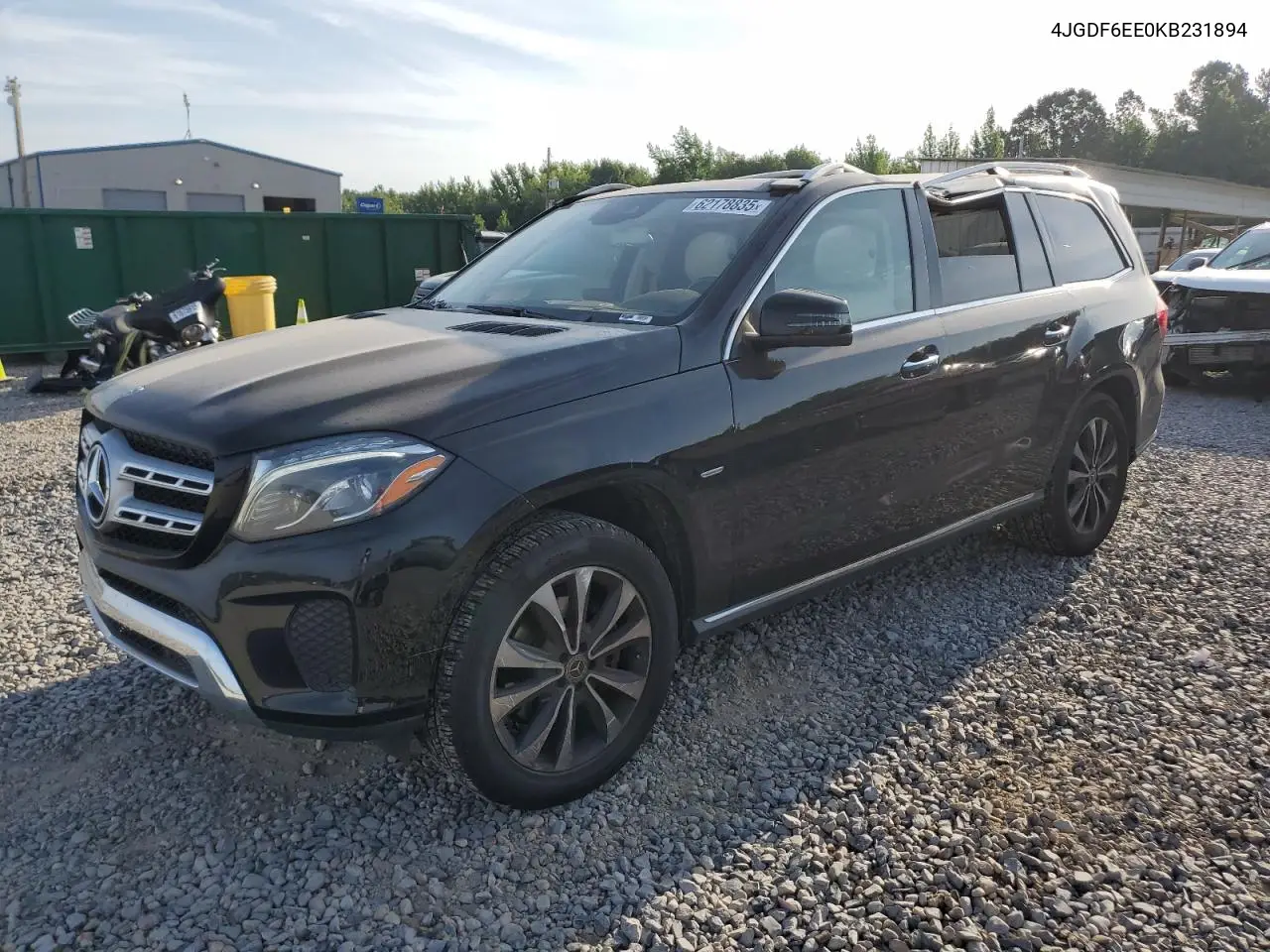 2019 Mercedes-Benz Gls 450 4Matic VIN: 4JGDF6EE0KB231894 Lot: 62178835