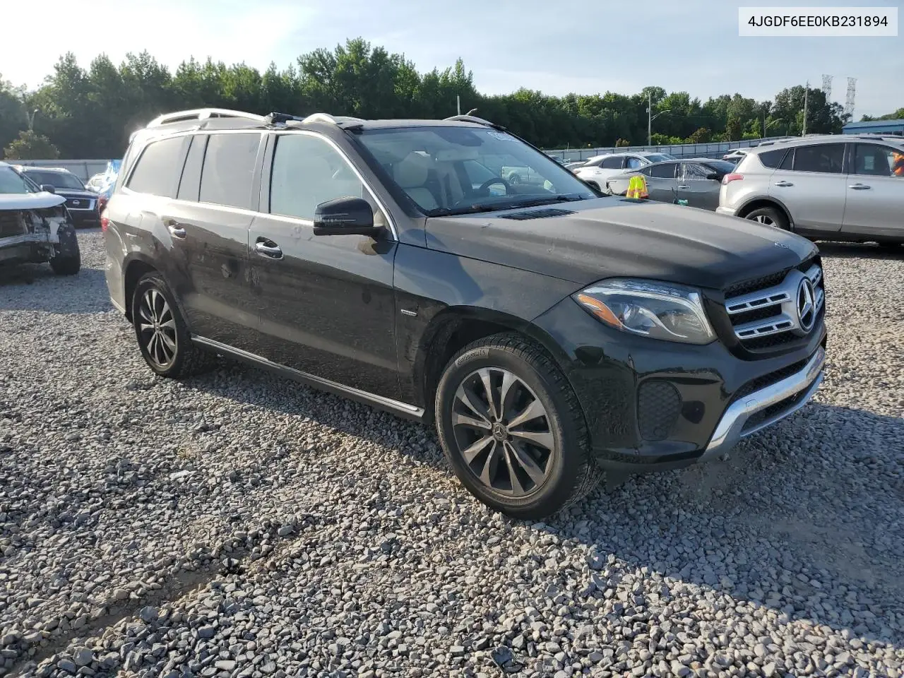 2019 Mercedes-Benz Gls 450 4Matic VIN: 4JGDF6EE0KB231894 Lot: 62178835