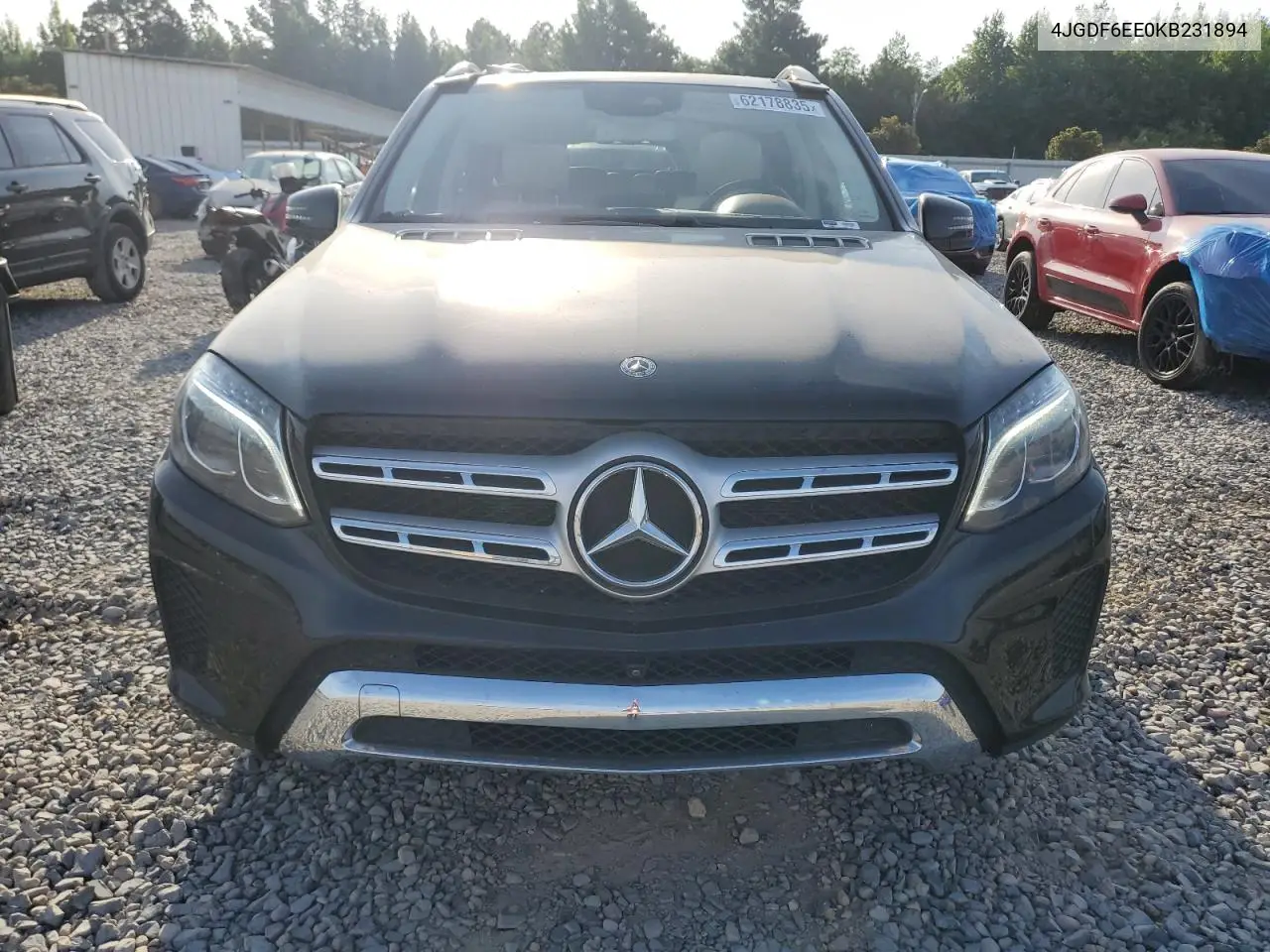 2019 Mercedes-Benz Gls 450 4Matic VIN: 4JGDF6EE0KB231894 Lot: 62178835