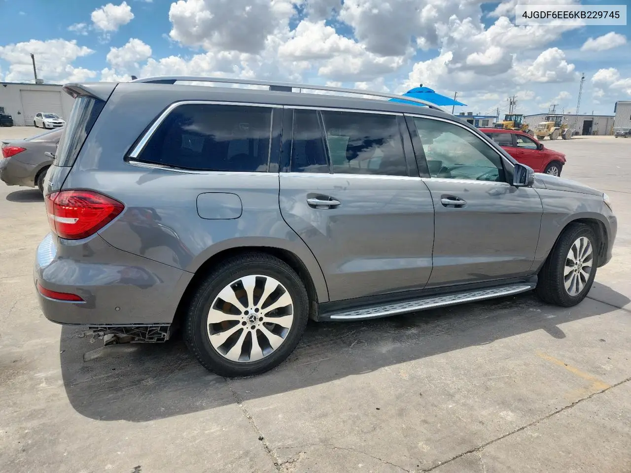 2019 Mercedes-Benz Gls 450 4Matic VIN: 4JGDF6EE6KB229745 Lot: 62345455
