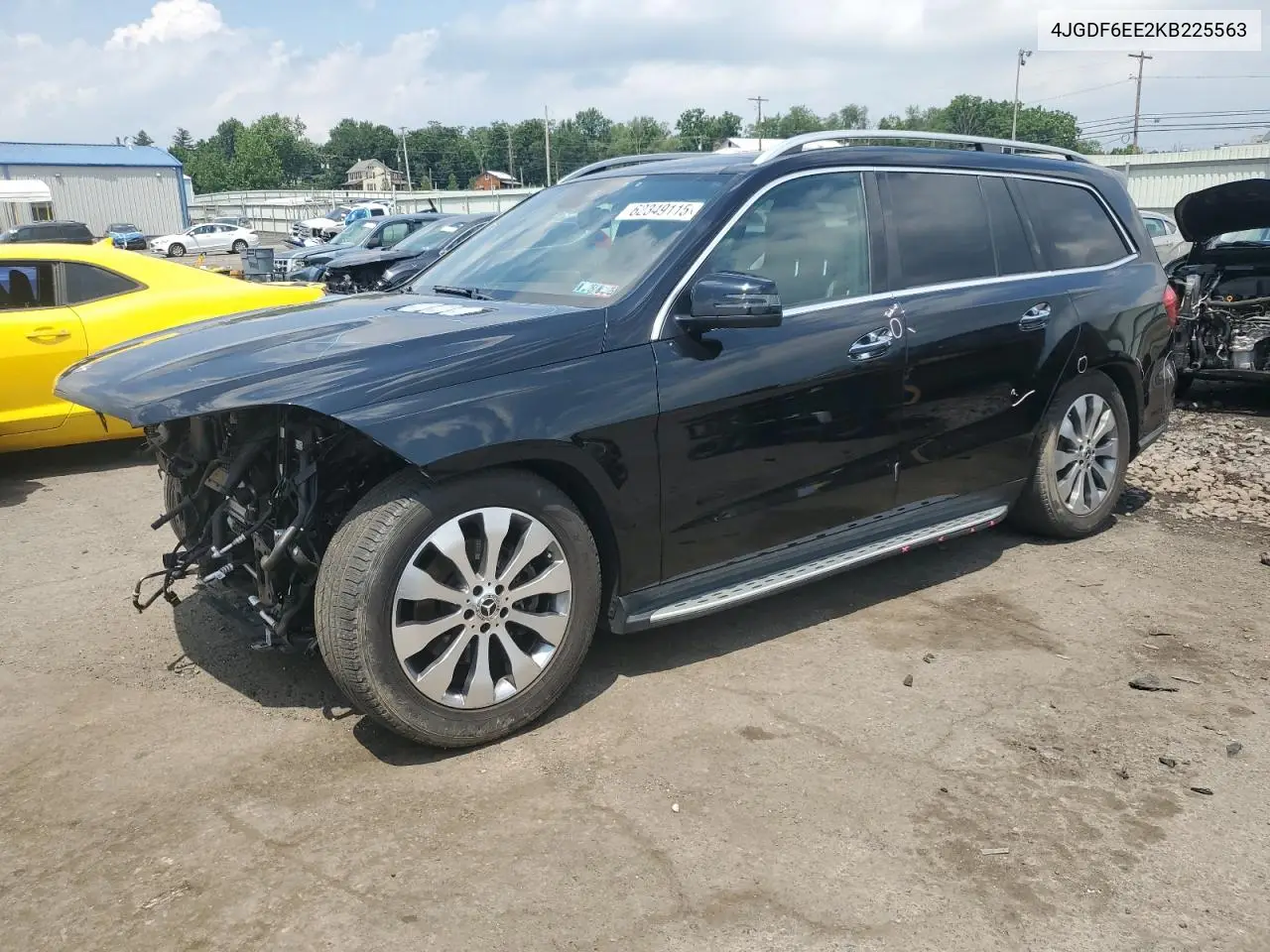 2019 Mercedes-Benz Gls 450 4Matic VIN: 4JGDF6EE2KB225563 Lot: 62349115