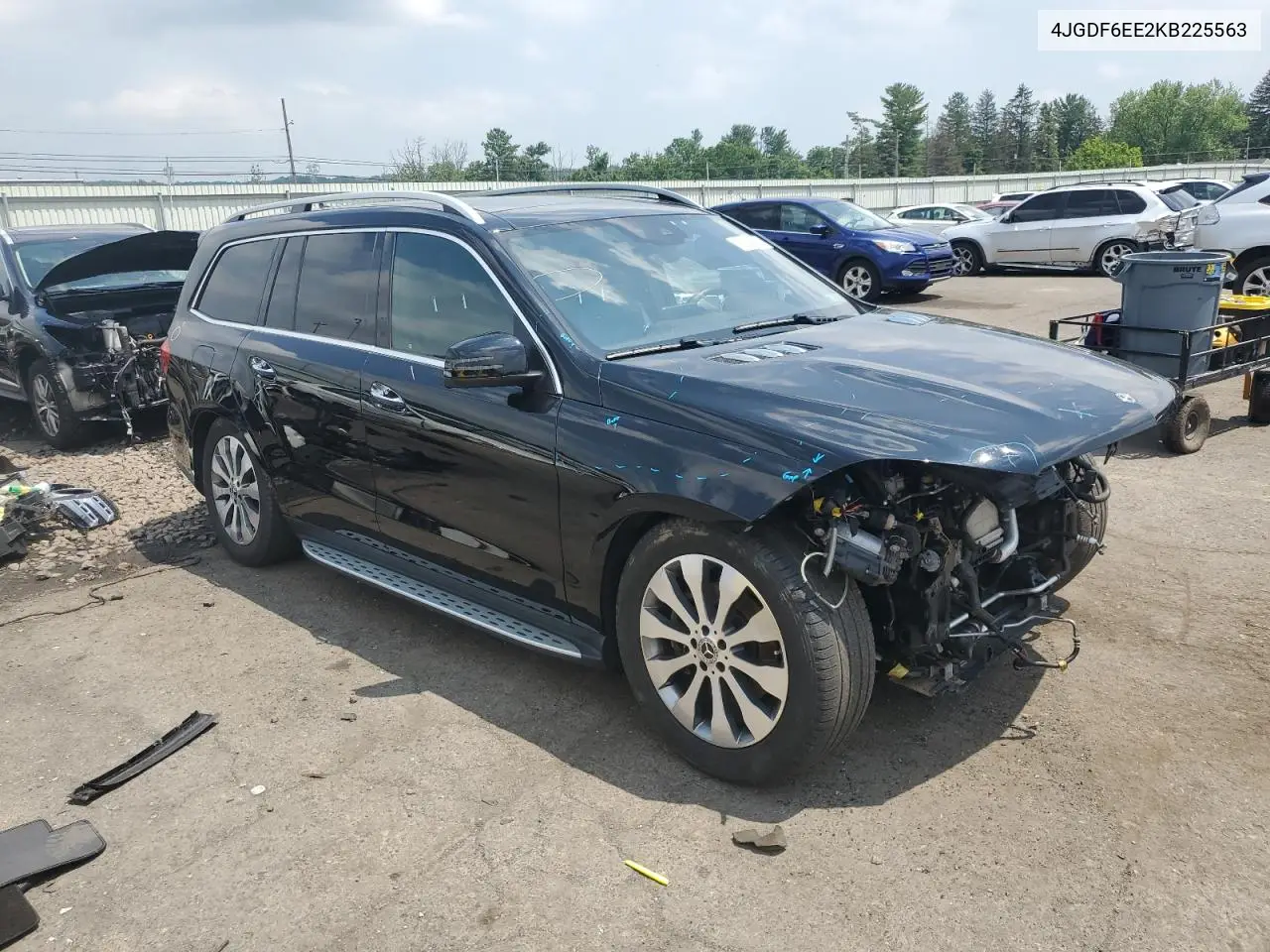 2019 Mercedes-Benz Gls 450 4Matic VIN: 4JGDF6EE2KB225563 Lot: 62349115