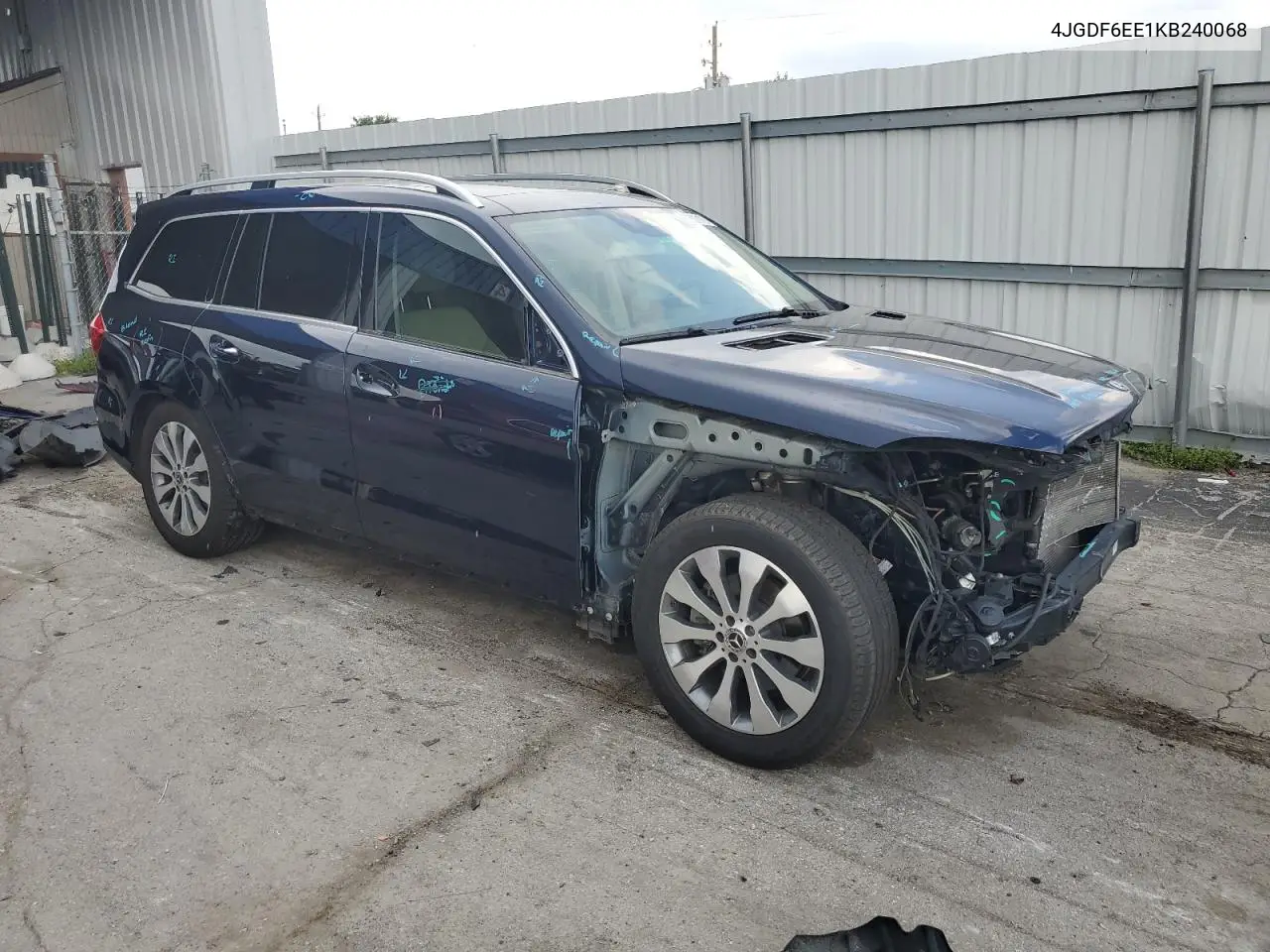 2019 Mercedes-Benz Gls 450 4Matic VIN: 4JGDF6EE1KB240068 Lot: 62507175