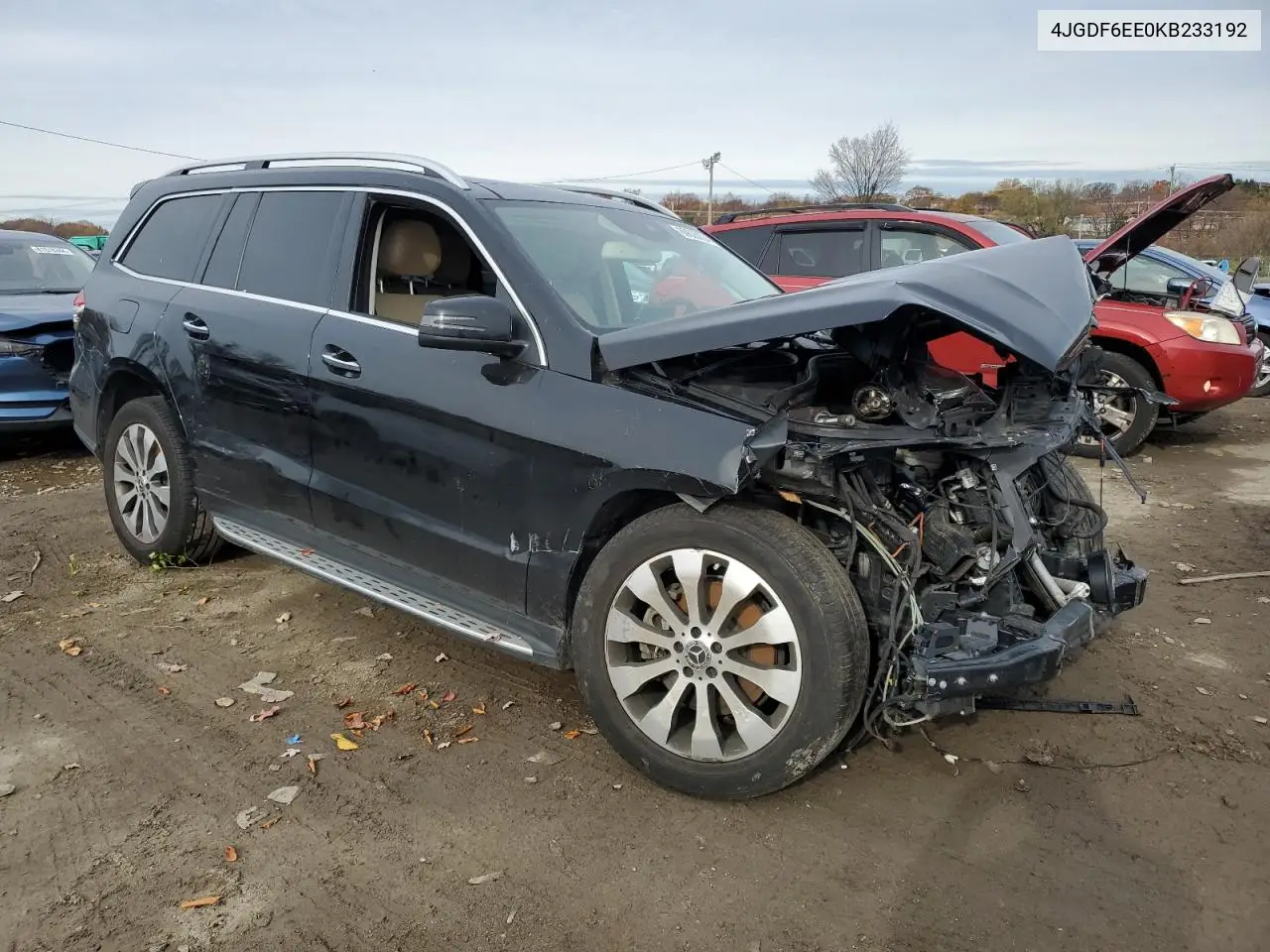 2019 Mercedes-Benz Gls 450 4Matic VIN: 4JGDF6EE0KB233192 Lot: 80623024