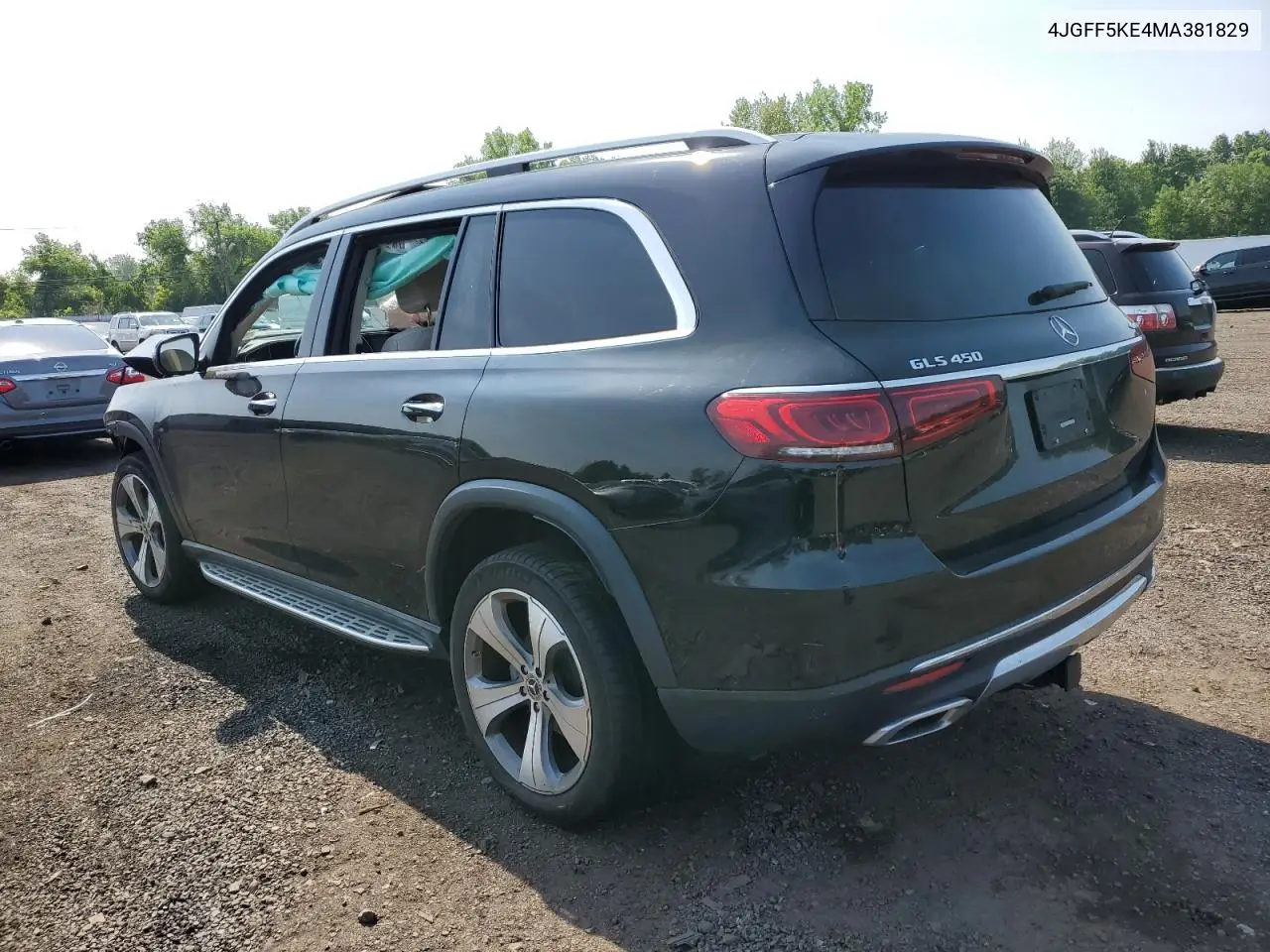 2021 Mercedes-Benz Gls 450 4Matic VIN: 4JGFF5KE4MA381829 Lot: 60366955