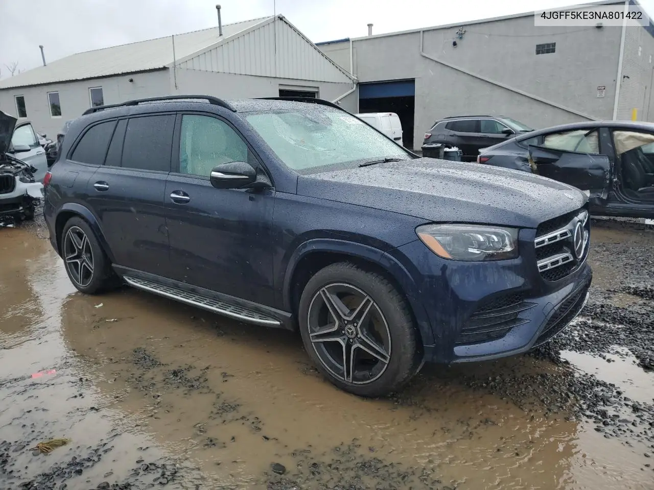 2022 Mercedes-Benz Gls 450 4Matic VIN: 4JGFF5KE3NA801422 Lot: 56719855
