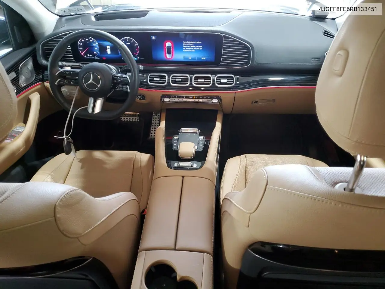 2024 Mercedes-Benz Gls 580 4Matic VIN: 4JGFF8FE6RB133451 Lot: 53698435