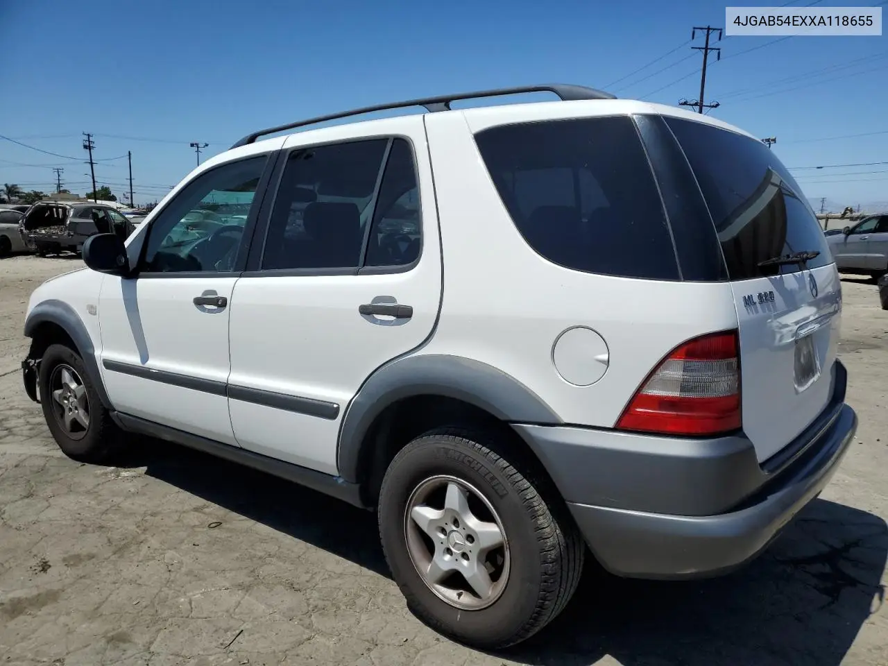 1999 Mercedes-Benz Ml 320 VIN: 4JGAB54EXXA118655 Lot: 63286835