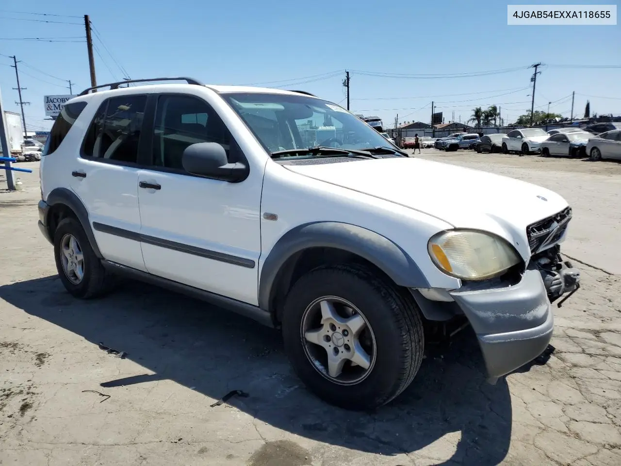 1999 Mercedes-Benz Ml 320 VIN: 4JGAB54EXXA118655 Lot: 63286835