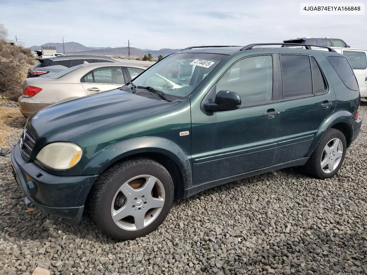 2000 Mercedes-Benz Ml 55 VIN: 4JGAB74E1YA166848 Lot: 47744615