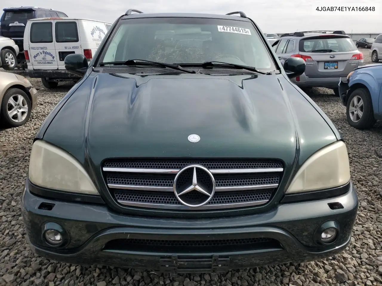 2000 Mercedes-Benz Ml 55 VIN: 4JGAB74E1YA166848 Lot: 47744615