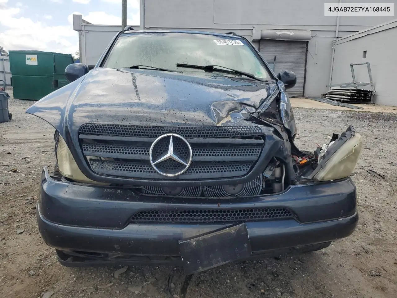 2000 Mercedes-Benz Ml 430 VIN: 4JGAB72E7YA168445 Lot: 59401235