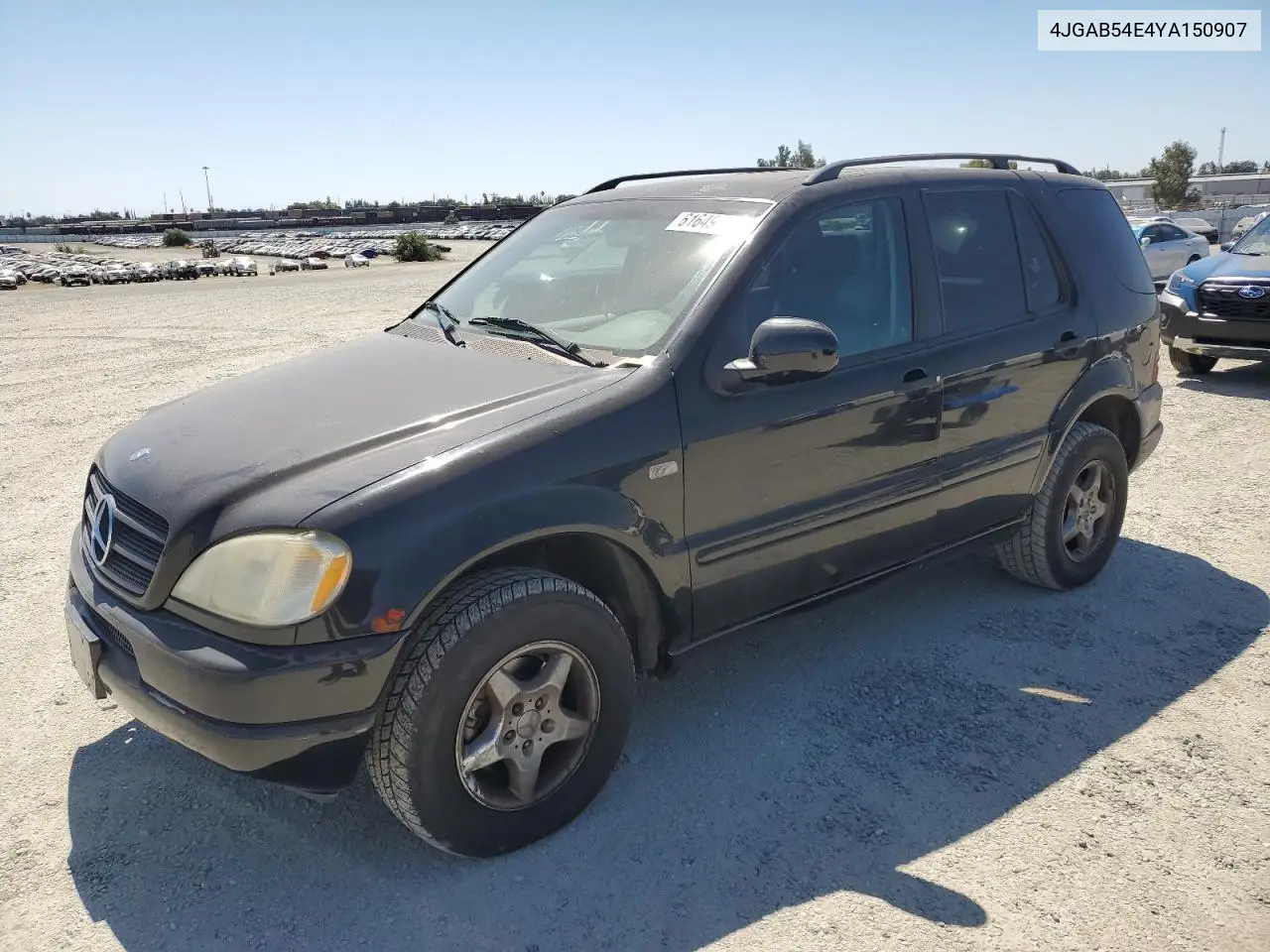 2000 Mercedes-Benz Ml 320 VIN: 4JGAB54E4YA150907 Lot: 61649225