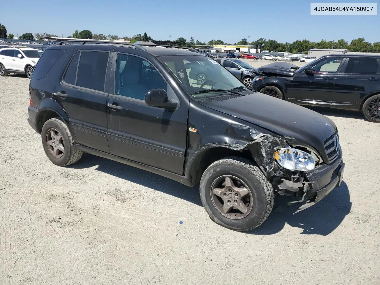 2000 Mercedes-Benz Ml 320 VIN: 4JGAB54E4YA150907 Lot: 61649225