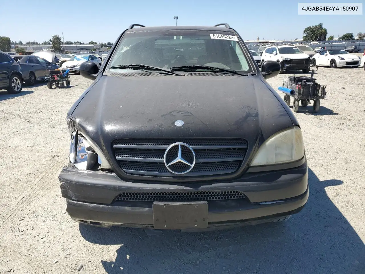2000 Mercedes-Benz Ml 320 VIN: 4JGAB54E4YA150907 Lot: 61649225