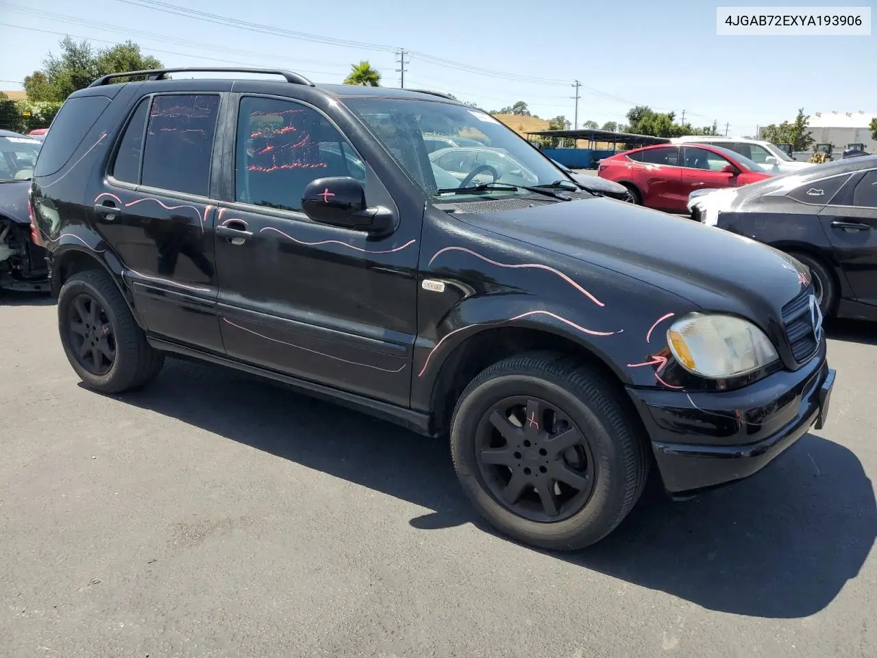 2000 Mercedes-Benz Ml 430 VIN: 4JGAB72EXYA193906 Lot: 62025125