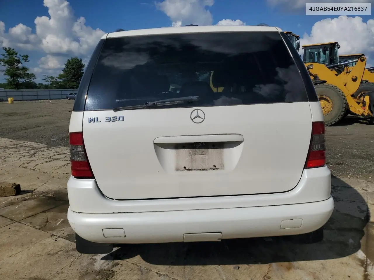 2000 Mercedes-Benz Ml 320 VIN: 4JGAB54E0YA216837 Lot: 64672065