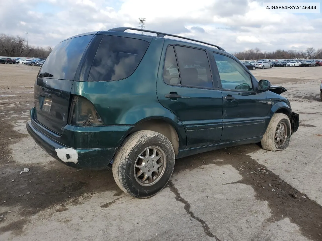 2000 Mercedes-Benz Ml 320 VIN: 4JGAB54E3YA146444 Lot: 89202755