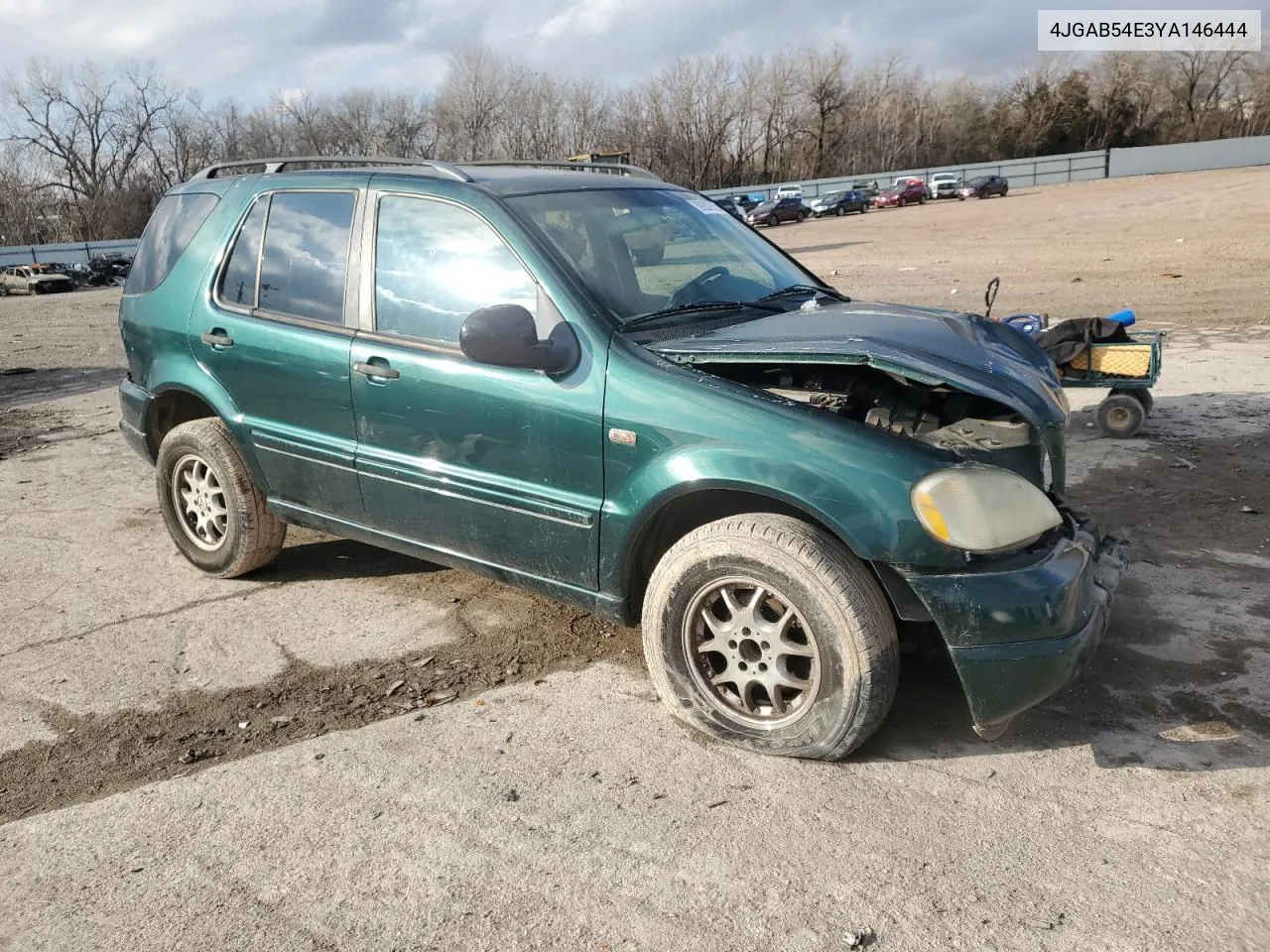 2000 Mercedes-Benz Ml 320 VIN: 4JGAB54E3YA146444 Lot: 89202755