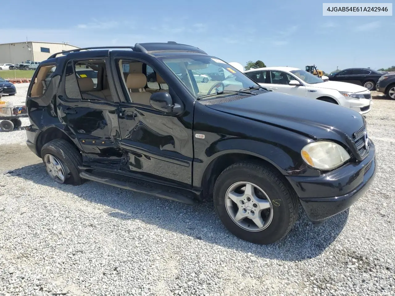 2001 Mercedes-Benz Ml 320 VIN: 4JGAB54E61A242946 Lot: 53629265